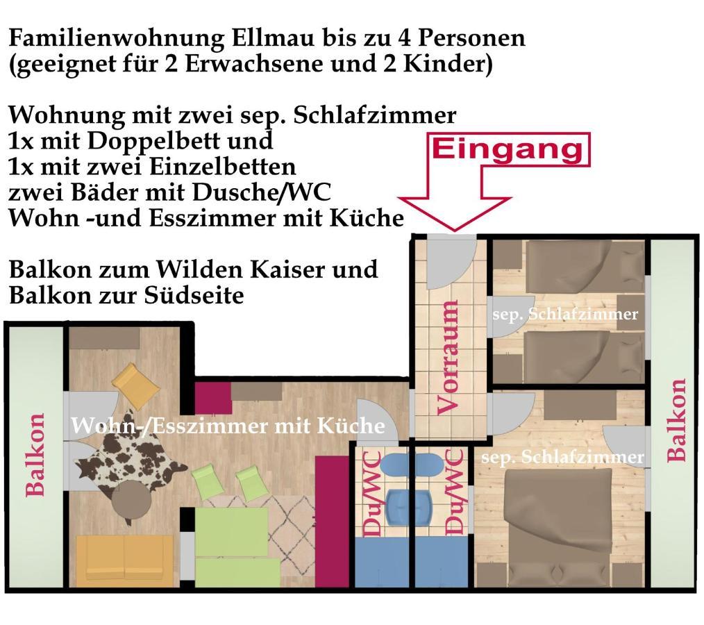 Kaiserapart Ellmau Zentrum Zewnętrze zdjęcie