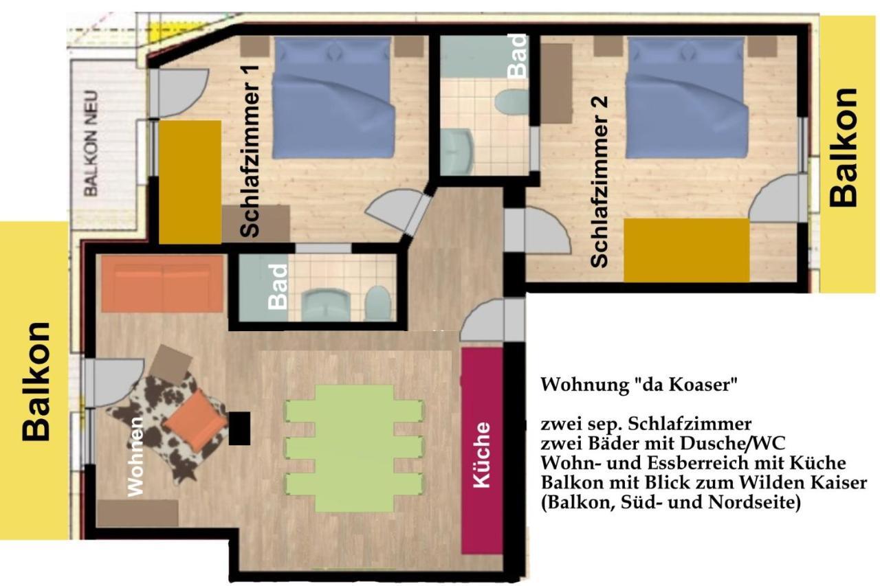 Kaiserapart Ellmau Zentrum Zewnętrze zdjęcie